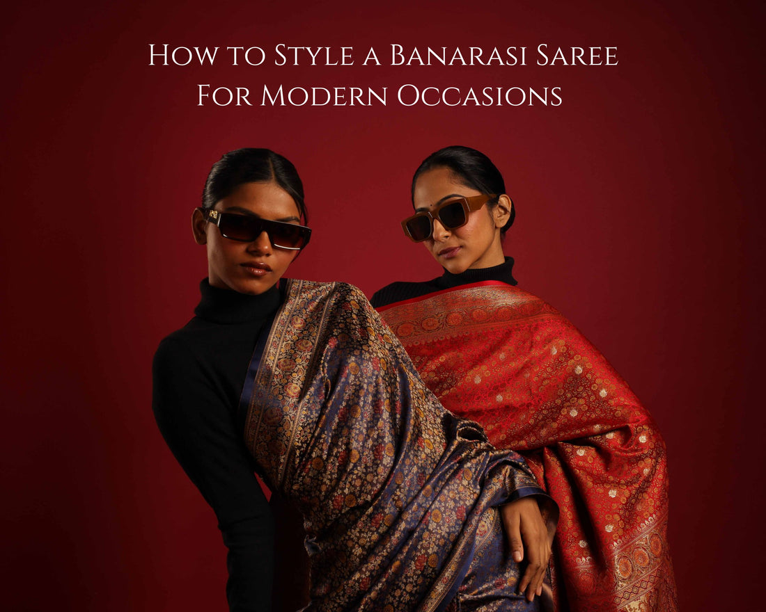 How to Style a Traditional Banarasi Saree with Attitude