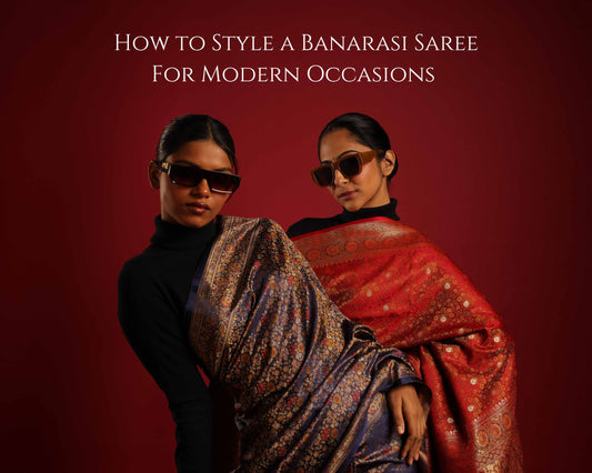 How to Style a Traditional Banarasi Saree with Attitude